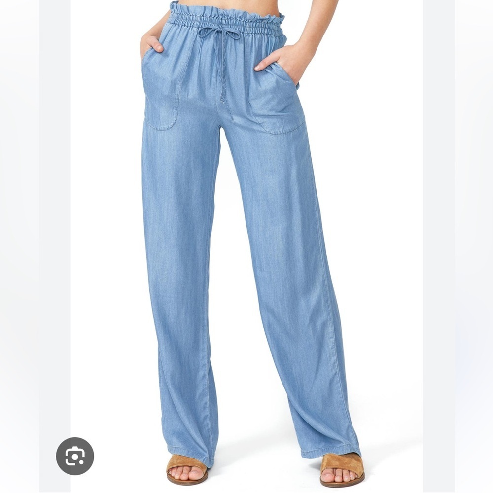 Chambray pants size medium